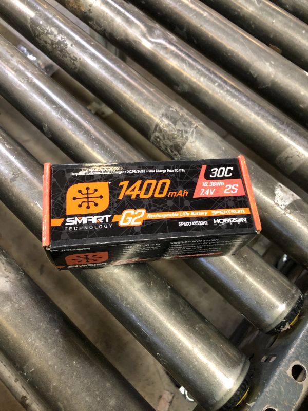 Photo 1 of Spektrum SMART 1400mAh 2S 7.4V Smart G2 30C LiPo; IC2 Connector, SPMX142S30H2