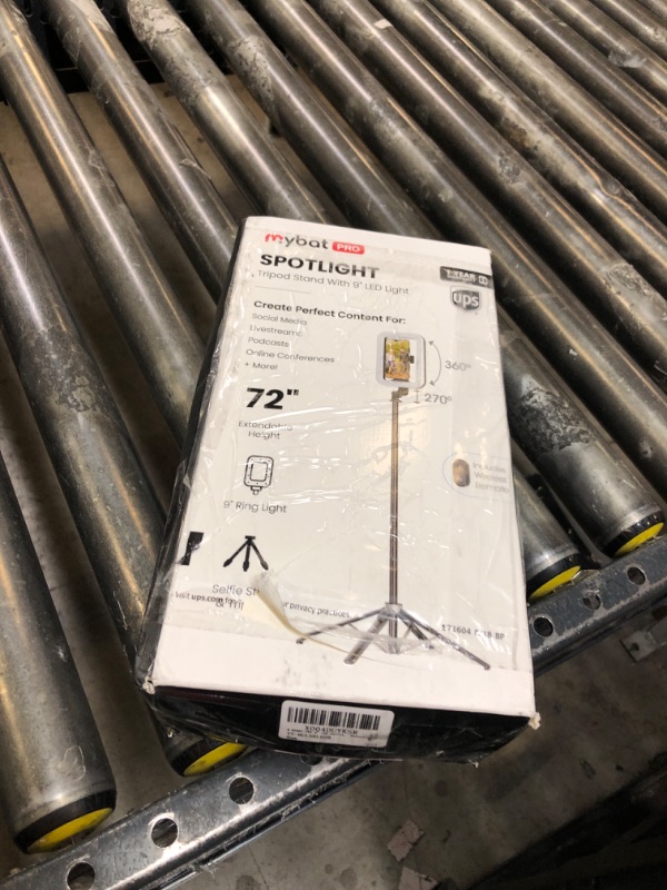Photo 1 of M MYBAT PRO Selfie Ring Light with 72" Tripod Stand - Extendable Selfie Stick with Light for Phone, Live Streaming, Makeup, Travel, Gaming, Video, Includes Phone Holder& USB-C Powered