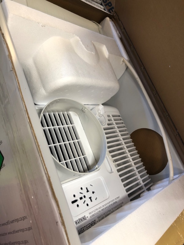 Photo 1 of BLACK+DECKER Portable Air Conditioner, 9,000 BTU (5,300 BTU SACC) for Rooms up to 400 Sq. Ft., Portable AC with Follow Me Remote Control and Window Kit, BPACT08WT, White