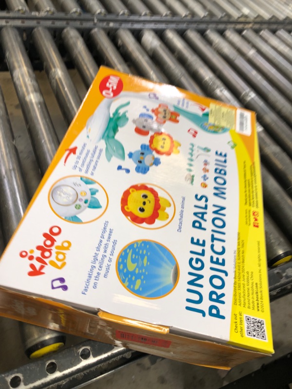 Photo 1 of KiddoLab Baby Crib Mobile with Relaxing Music. Includes Ceiling Light Projector with Stars, Animals. Musical Crib Mobile with Timer. Nursery Toys for Babies Ages 0 and Older (New 2025 Model)