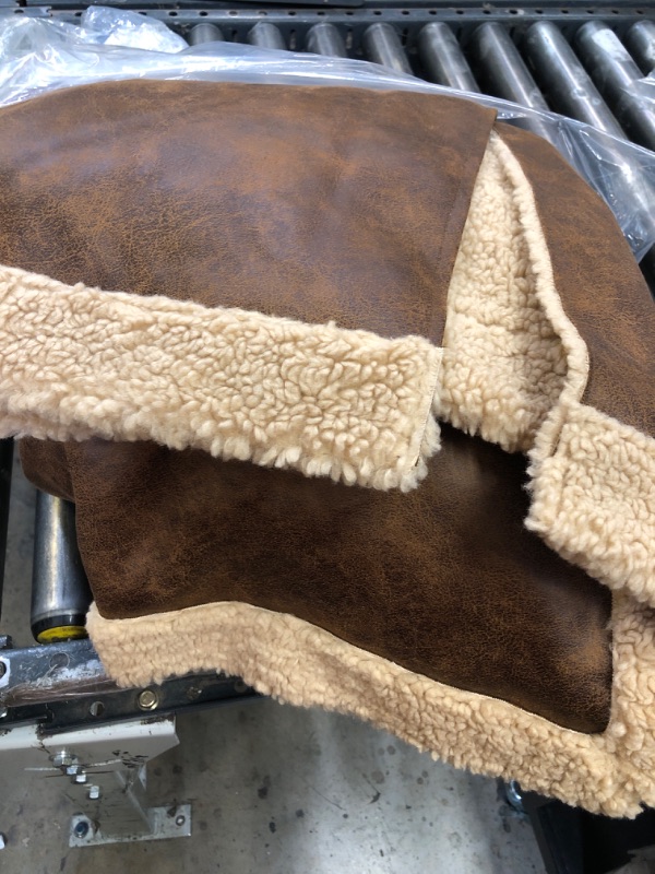 Photo 1 of Levi's Women's Faux Shearling Long Coat, Brown