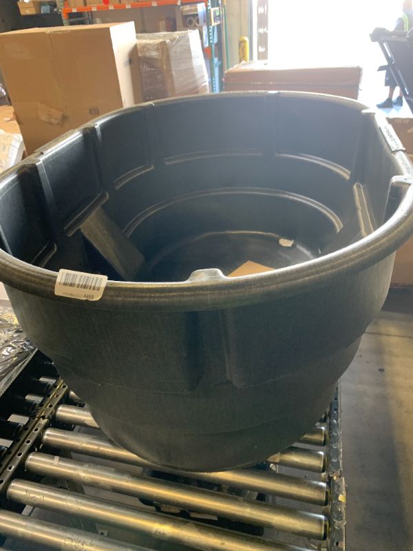 Photo 1 of Rubbermaid Commercial Products Stock Tank, 150-Gallons, Structural Foam, Heavy Duty Container, for Livestock/Animal/Cattle Feed & Water, Outdoor Homemade Pool/Hot Tub/Bathtub, & Pet Cleaning/Dog Wash