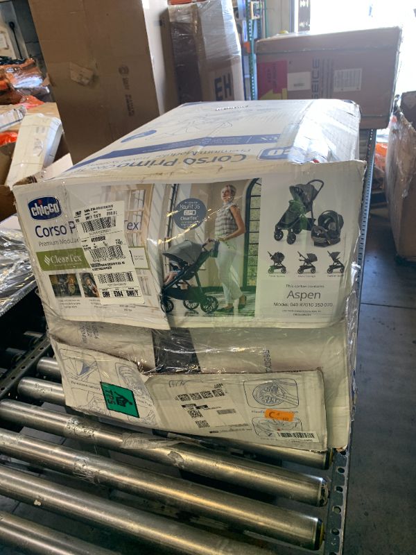 Photo 1 of Chicco Corso Primo ClearTex Travel System - Aspen | Black