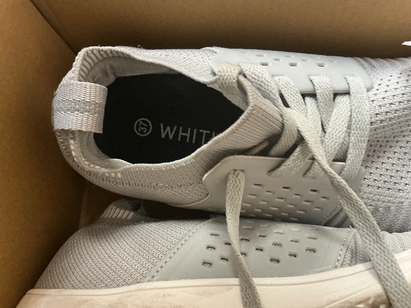 Photo 1 of INZCOU grey Running Shoes Lightweight Tennis Shoes Non Slip Gym Workout Shoes woman’s shoes size 37 used 