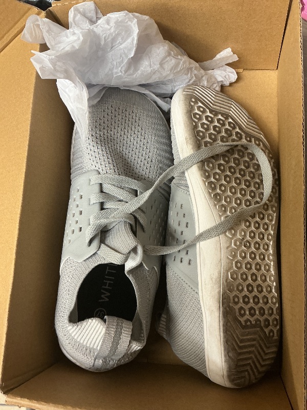 Photo 1 of INZCOU grey Running Shoes Lightweight Tennis Shoes Non Slip Gym Workout Shoes woman’s shoes size 37 used 