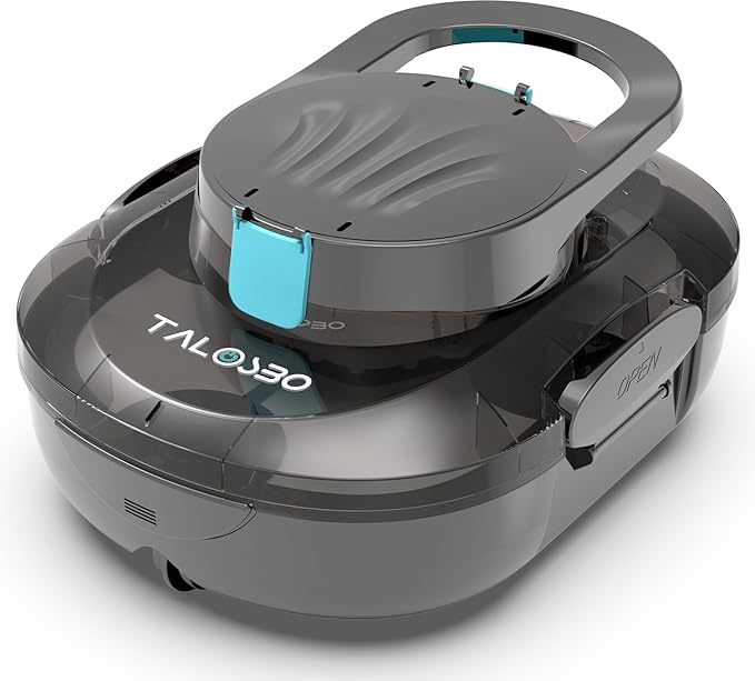 Photo 1 of Pleco S1 Cordless Robotic Pool Cleaner, Lasts 75-80Min Small Pool Vacuum for Above-Ground Pools up to 645 Sq.ft, Lightweight, Auto-Parking
