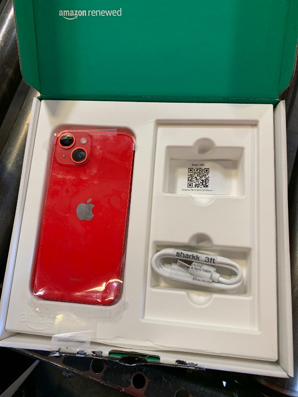 Photo 1 of Apple iPhone 14, 128GB, (Product) Red - Unlocked (Renewed Premium)