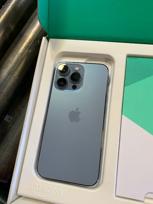 Photo 1 of Apple iPhone 13 Pro Max, 256GB, Sierra Blue - Unlocked (Renewed Premium)