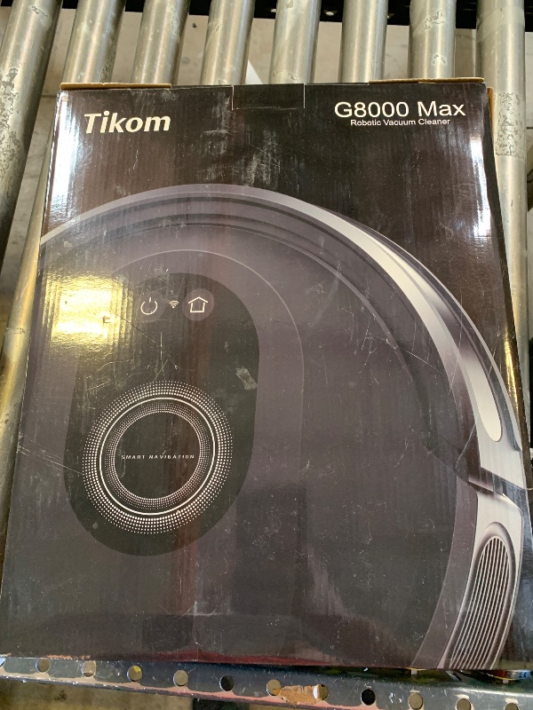 Photo 1 of Tikom Robot Vacuum and Mop Combo, 5000Pa Robotic Vacuum Cleaner, 150 Min Max, App & Remote Control, Ideal for Hard Floor, Carpet, Pet Hair, Self-Charge(G8000 Max)
