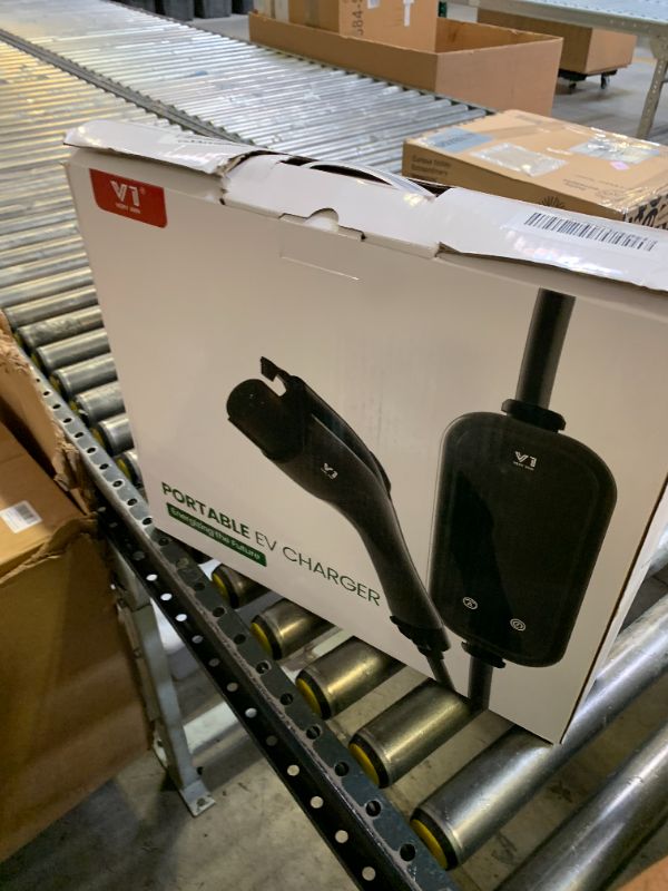 Photo 1 of Portable Level 2 EV Charger - 16A Electric Vehicle Charger for J1772, 25FT Extension Cable, NEMA 6-20 Plug & CEE Industrial Adapter, Support up to 48A with Wall Connection, Compatible with J1772 EVs