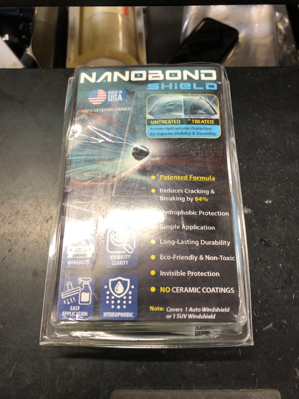 Photo 1 of Nanobond Elite Windshield Protection – Strengthens Glass to Reduce Cracks by 84%, Repels Water and Debris for Clear Visibility, Easy Application, Eco-Friendly, and Durable Protection