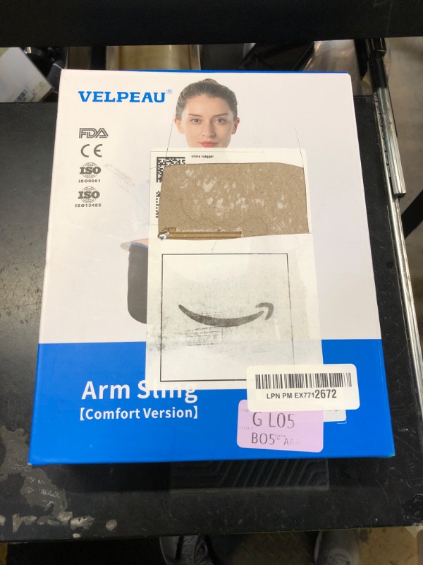 Photo 1 of Velpeau Arm Sling Shoulder Immobilizer for Women and Men, fit Left or Right Arm - Rotator Cuff Support Brace - Medical Sling for Shoulder, Clavicle, Elbow Injury (Comfort type, Large: Bust 33.5?-41?)