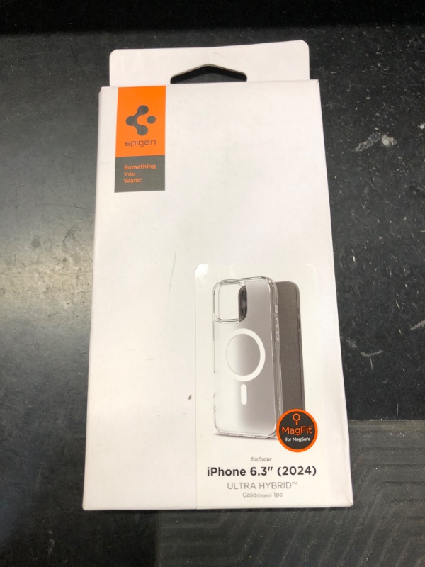 Photo 1 of Spigen for iPhone 16 Pro Case, Ultra Hybrid MagFit [Compatible with Magsafe] [Anti-Yellowing] [Military-Grade Protection] - Frost Clear