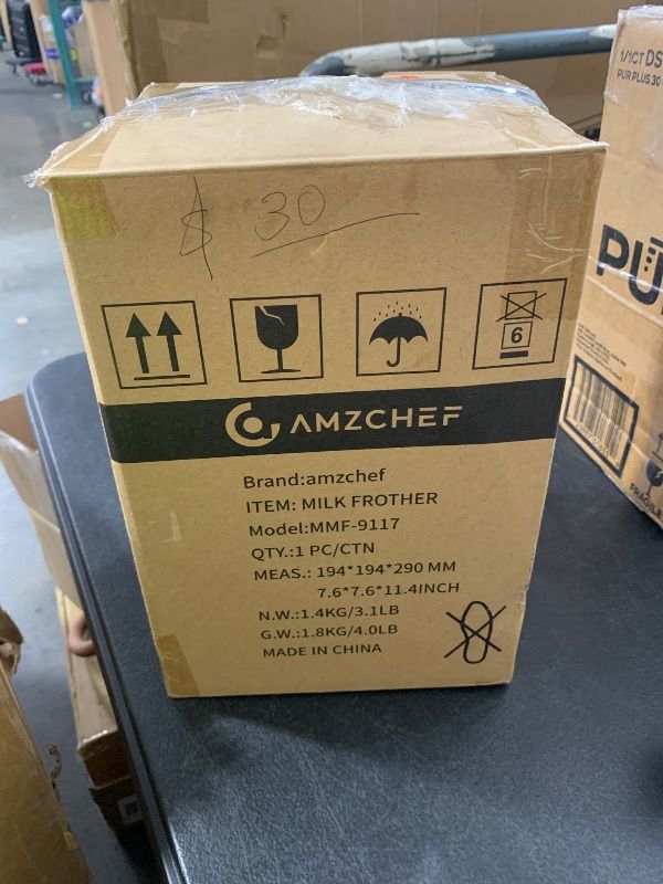 Photo 1 of AMZCHEF 8-IN-1 Milk Frother and Steamer 550 Watts, 21 oz Split Stainless Steel Automatic Steamer, Milk's Warmer for Latte, Cappuccino, Hot and Cold Froth, Heated Milk, Hot Chocolate, Baby Food silver