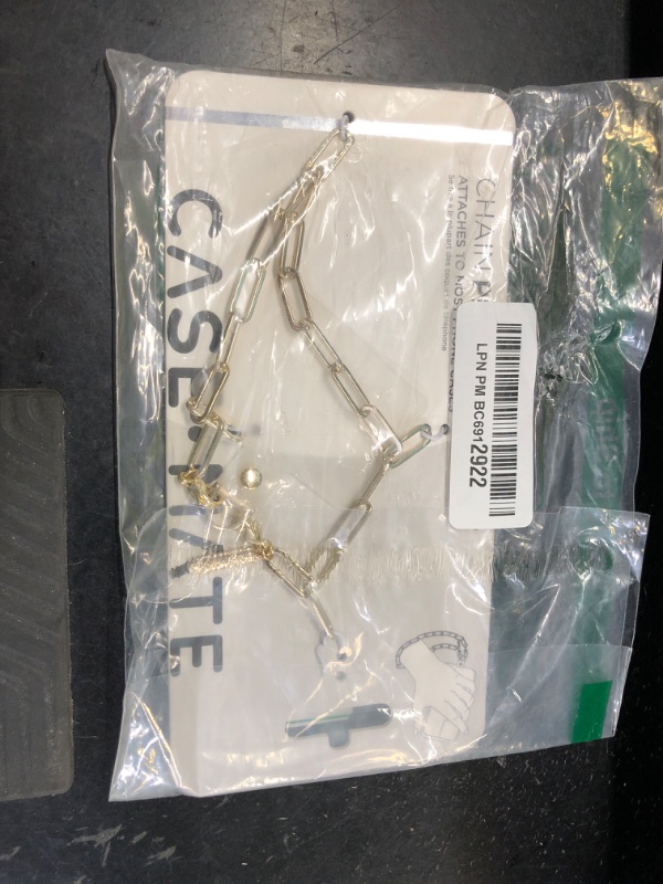 Photo 1 of Case-Mate Phone Charm with Gold Metal Chain - Detachable Anti Theft Strap - Hands-Free iPhone Wrist Strap for Women - Phone Chain Wristlet - Fits Galaxy, Pixel and More - Gold
