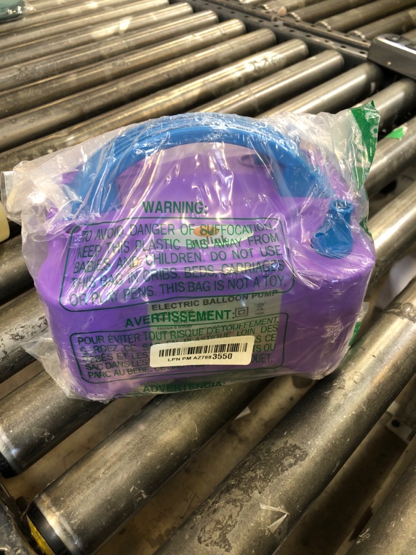 Photo 1 of NuLink Balloon Pump Electric Portable Dual Nozzle Air Pump for Balloons Blower Pump Inflator for Decoration, Birthday Party [110V~120V, 600W, Purple]