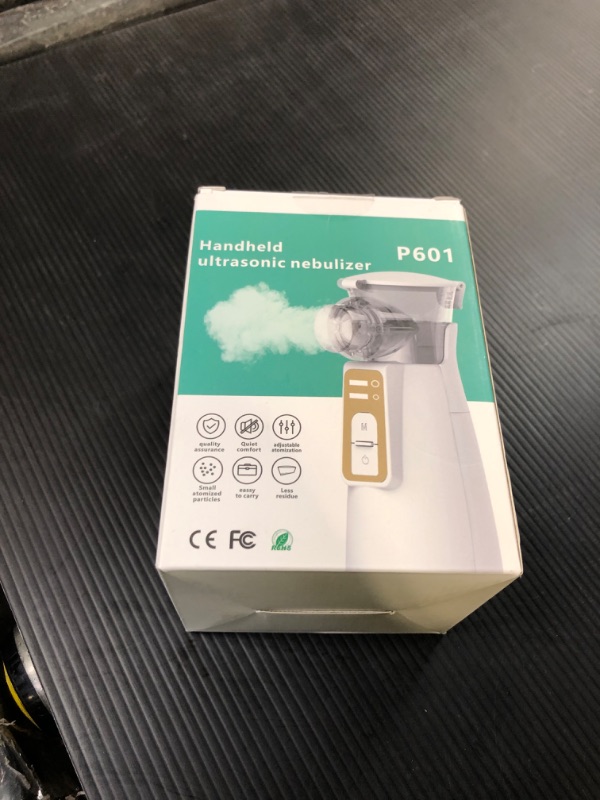 Photo 1 of NEBUIZER, HANDHELD Portable Nebulizer Machine for Adults and Kids, Professional Handheld Adjustable Cup, Adult & Kid Mask and Mouthpiece, Auto-Clean Function, Upgraded Nebulizer Breathing System