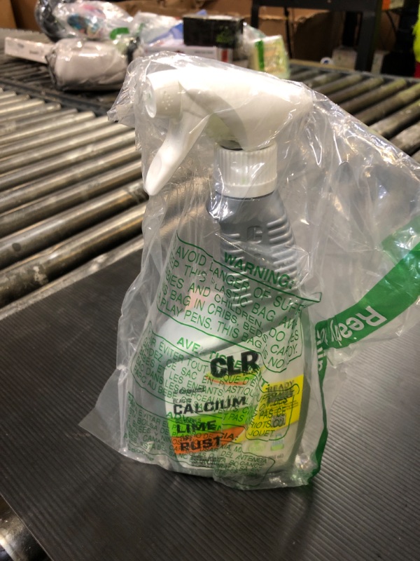 Photo 1 of CLR Brands® Calcium, Lime & Rust Remover, Blasts Calcium, Dissolves Lime Deposits, Zaps Stubborn Rust Stains and Hard Water Deposits, 22 Ounce Spray Bottle (Pack of 1)