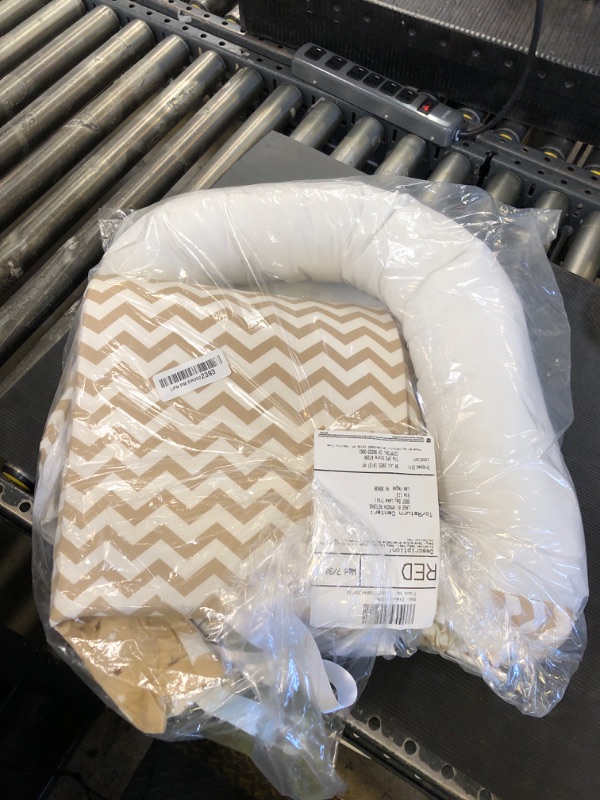 Photo 1 of Aila + Aiden Baby Lounger | Organic Cotton Infant Lounger | Reversible, Adjustable & Portable Floor Lounger | Soft, Breathable, Washable Cover- Star Collection (Tan)