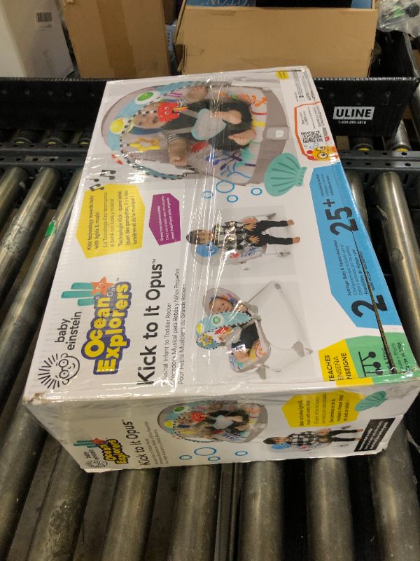 Photo 1 of Baby Einstein Ocean Explorers Kick to It Opus Musical Infant to Toddler Rocker, Baby Chair, Baby-Activated Music and Lights, Ages 0-30 Months