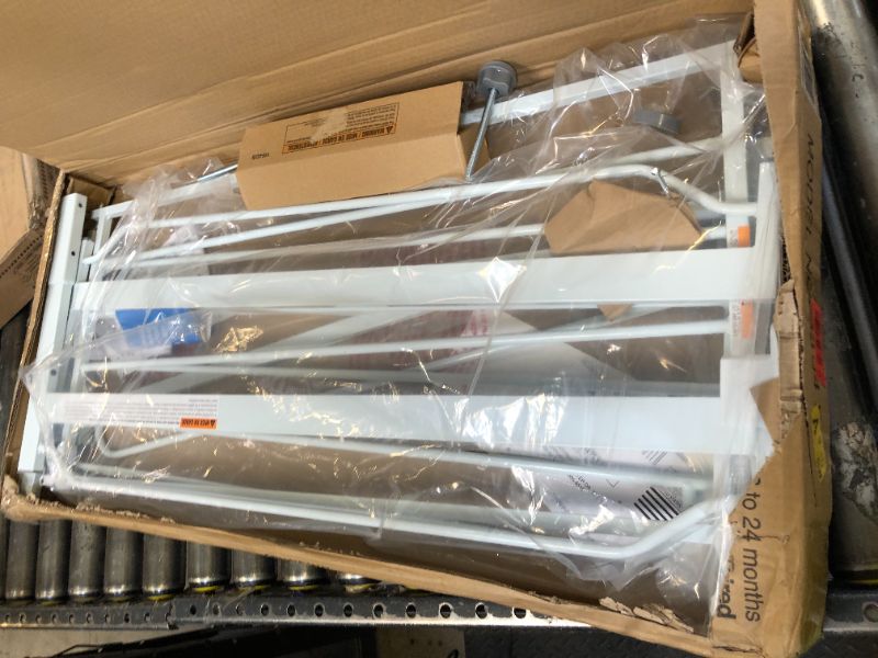 Photo 1 of Regalo 36-Inch Extra Tall and 49-Inch-Wide Walk Thru Baby Gate, includes 4-Inch and 12-inch Extension Kit, 4 Pack of Pressure Mount Kit and 4 Pack of Wall Mount Kit