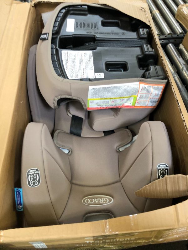 Photo 1 of Graco Tranzitions 3-in-1 Harness Booster Car Seat, Forward Facing Car Seat, Highback, to Backless Booster, Cinder