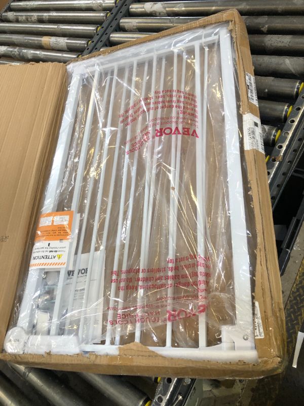 Photo 1 of Regalo 36-Inch Extra Tall and 49-Inch-Wide Walk Thru Baby Gate, includes 4-Inch and 12-inch Extension Kit, 4 Pack of Pressure Mount Kit and 4 Pack of Wall Mount Kit