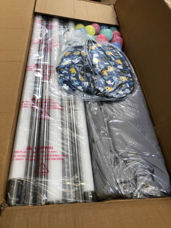 Photo 1 of Baby Playpen 79" X 71", LUTIKIANG Play Yard for Babies and Toddlers with Mat, Safety Extra Large Baby Fence Area, Indoor & Outdoor Kids Activity Play Center with Anti-Slip Suckers and Zipper Gate.