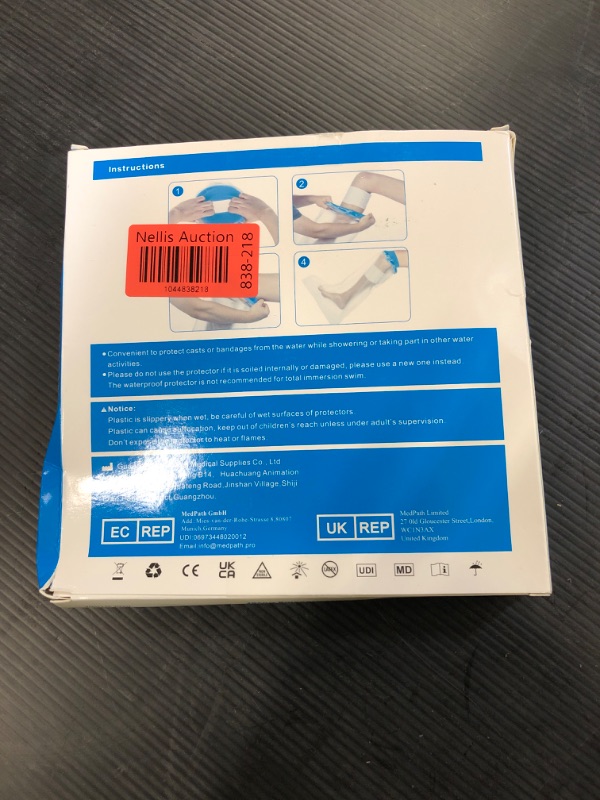 Photo 1 of Waterproof Full Leg Cast Cover for Shower Kids -Available in 3 Sizes | Leg Cast Shower Protector, Watertight Seal Cast Cover Leg for Knee Foot Ankle, No Mark on Skin Reusable(Recommended Age:6-8)