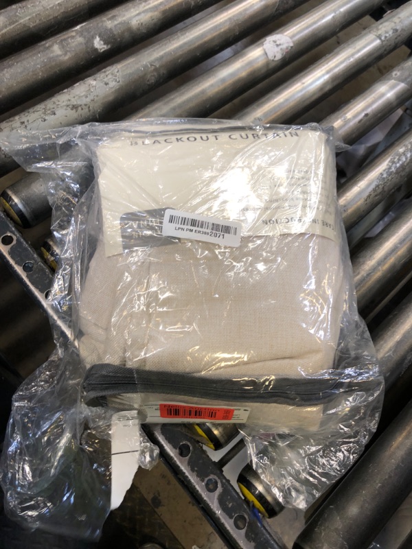 Photo 1 of 100% Blackout Shield Linen Blackout Curtains for Bedroom 84 Inches Long, Back Tab/Rod Pocket Living Room Drapes, Thermal Insulated Blackout Curtains 2 Panels Set, 50" W x 84" L, Cream