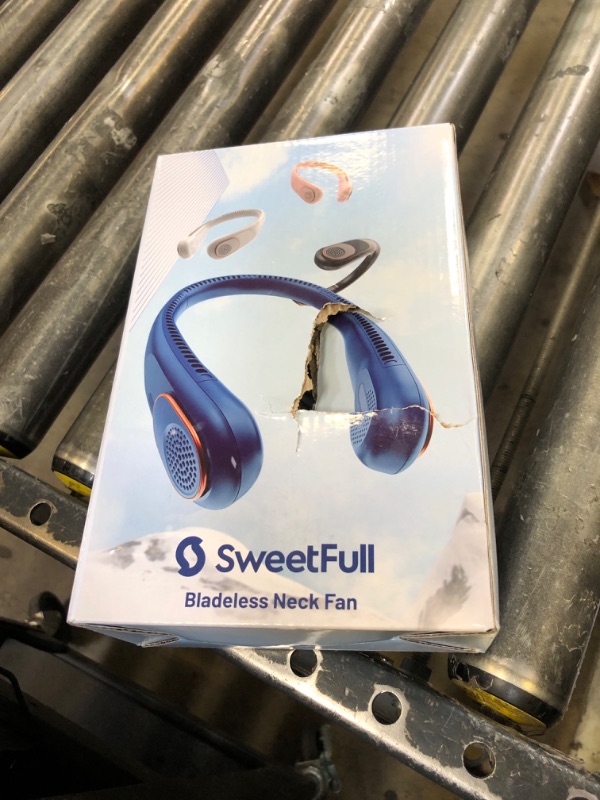 Photo 1 of SWEETFULL Portable Neck Fan 360° Cooling Bladeless Personal Fan | No Hair Twisting - 4000mAh USB Rechargeable Wearable Fan for Travel, Birthday Gifts for Men, Women, Mom, and Dad