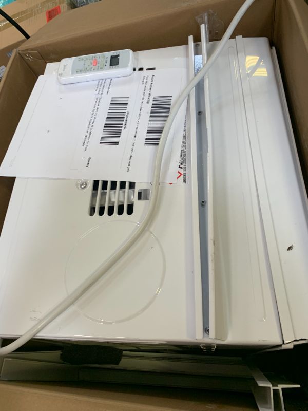 Photo 1 of Midea MAW08R1BWT EasyCool 8,000 BTU Window Air Conditioner, Fan-Cools, Circulates and Dehumidifies up to 350 Sq Ft, Reusable Filter, LCD Remote Control, White