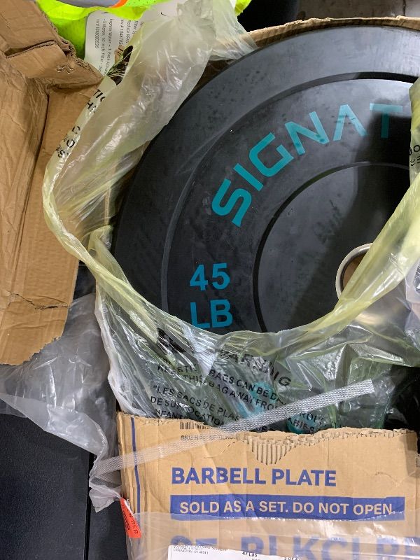 Photo 1 of Set of 1 45LBS Cast Iron 2-Inch Olympic Weight Plate for Strength Training & Weightlifting