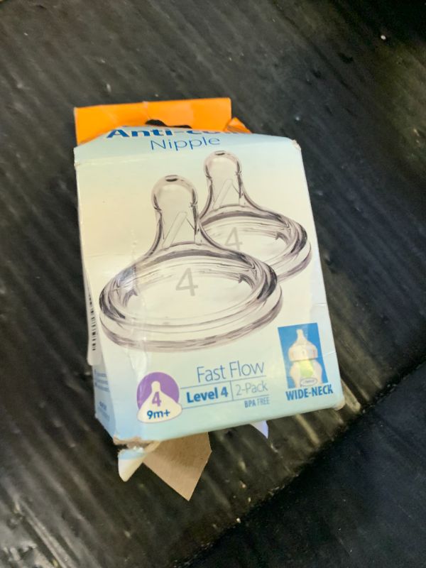 Photo 1 of Dr. Brown's Original Wide-Neck Nipple, Level 4 (9m+), 2-Pack
