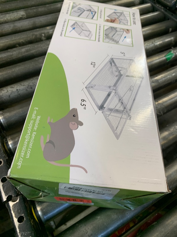 Photo 1 of Kensizer Animal Humane Live Cage Trap That Work for Rat Mouse Chipmunk Mice Voles Hamsters and Other Small Rodents, Trampa para Ratones, Catch and Release 1Pack Medium 12" L x 6.5" W x 5" H
