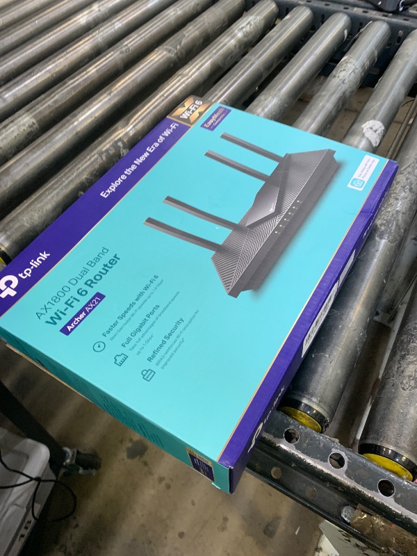 Photo 1 of TP-Link AX1800 WiFi 6 Router V4 (Archer AX21) – Dual Band Wireless Internet, Gigabit, Easy Mesh, Works with Alexa - A Certified for Humans Device, Free Expert Support