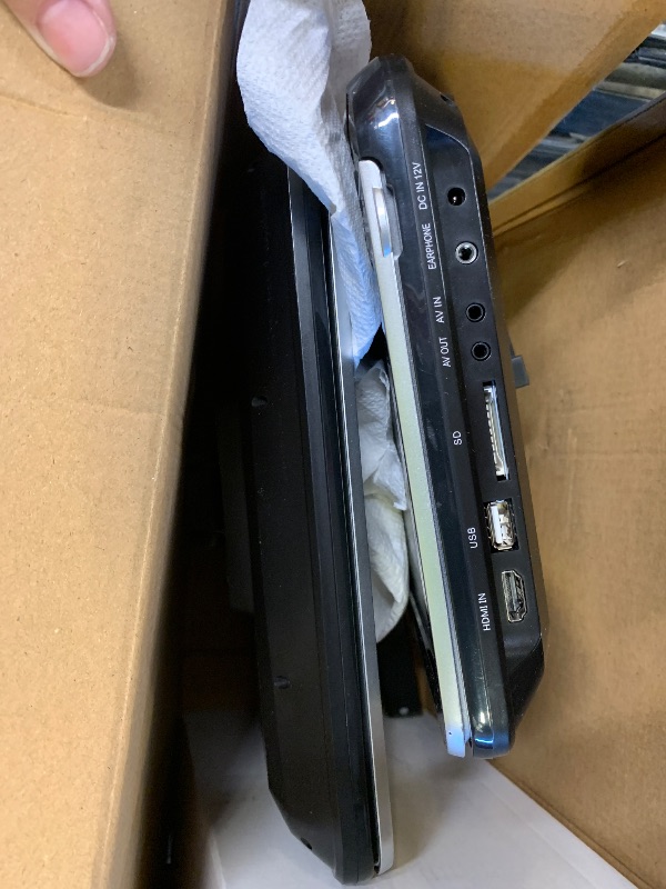 Photo 1 of 10.5" Dual Portable DVD Player with 1080P HDMI Input, Arafuna Car DVD Player Dual Screen Play A Same or Two Different Movies, Headrest for Car, Support USB/SD, Last Memory