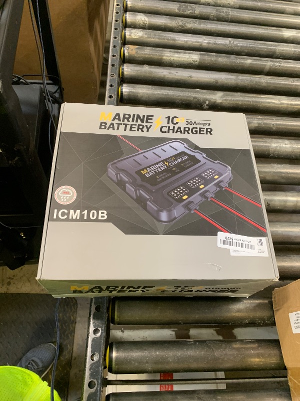 Photo 1 of Smart 3 Bank Marine Battery Charger 10X3, 30A (10A/Bank) 12V,Waterproof,lifepo4 Lithium Boat Battery Charger Maintainer and Desulfator for AGM, Lithium,Deep-Cycle Batteries Boat Accessories