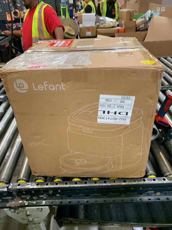 Photo 1 of Lefant M3 Robot Vacuum, Robot Vacuum and Mop, 12000Pa Suction, Anti-Tangle Brushes, Dual Spinning Mop, Auto Mop Washing, Drying, Self-Emptying, Self-Refilling, for Pet Hair Dust, App Voice Control