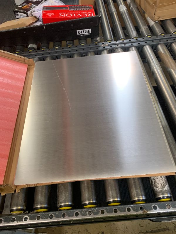 Photo 1 of Stainless Steel Cutting Boards for Kitchen,304 Stainless Steel Chopping Boards with Lip and Non-slip silicone pad for Countertop Cutting Meats Fruits,Easy To Clean(19.6 * 23.6 * 0.06inch)