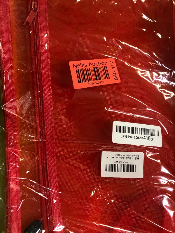 Photo 1 of 10 Pack 5 Color Mesh Zipper Pouch Bags, Nylon Puzzle Building Block Sets Toy Storage & Organization, Breathable See Through A4 Zipper Pouch with Handle for School Games