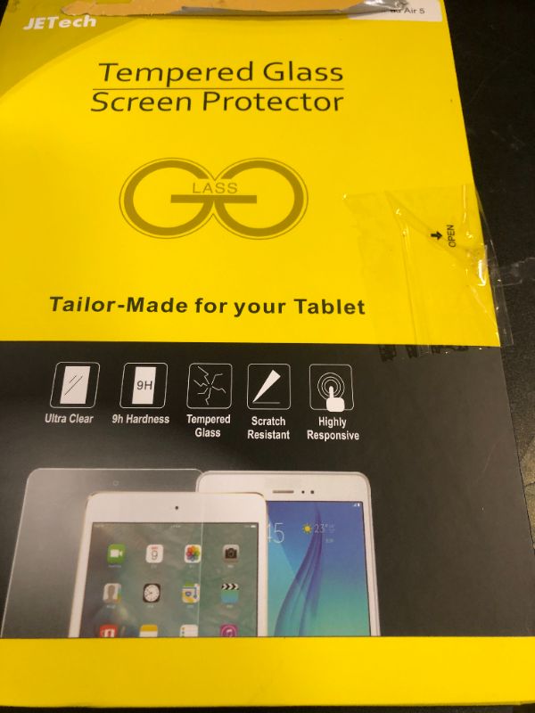 Photo 1 of JETech Screen Protector for iPad Air 5 (10.9-Inch, 2022 Model, 5th Generation), Tempered Glass Film, 2-Pack