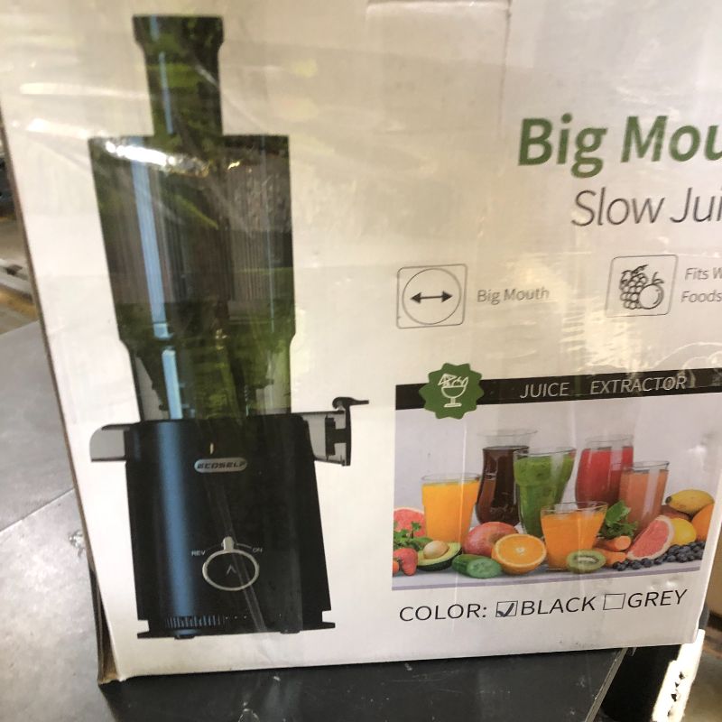 Photo 1 of Juicer Machines, ECOSELF Large Feed Chute for Family Needs, Professional Hands Free Cold Press Juicer For Whole Fruits & Vegetables, Self Feeding for Juice Extractor Machine, Easy to Clean