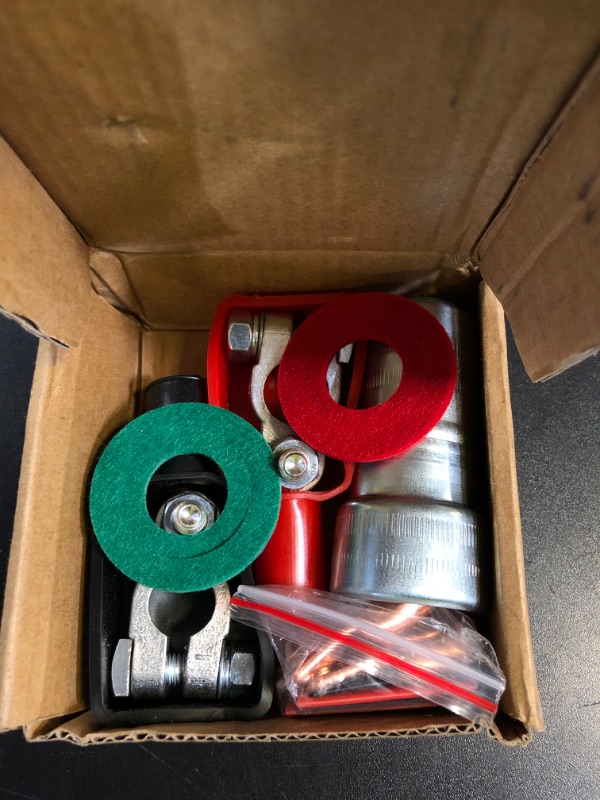 Photo 1 of Battery Terminal Connectors Kit, Heavy Duty Positive Negative car battery post terminal connector,Tractor Marine truck RV accessories(15 Pcs)