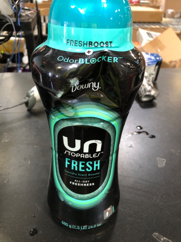 Photo 1 of Downy Unstopables In Wash Scent Booster Beads, Fresh Scent, 24 oz, Laundry Beads for Odor Protection (Packaging May Vary)