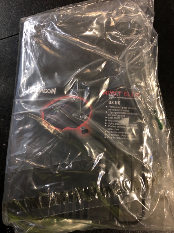 Photo 1 of Redragon M913 Impact Elite Wireless Gaming Mouse, 16000 DPI Wired/Wireless RGB Mouse with 16 Programmable Buttons, 45 Hr Battery and Pro Optical Sensor, 12 Side Buttons MMO Mous