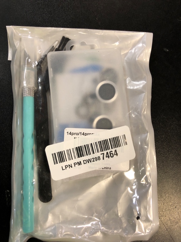 Photo 1 of LEAFE for iPhone 14 Pro and iPhone 14 Pro Max Camera Lens Replacement,2 Sets OEM Original Camera Glass Lens with Pre-Installed Adhesive+Repair Tools