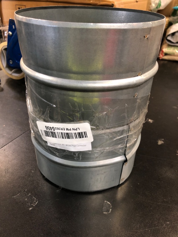 Photo 1 of Vent Systems 6'' Inch Pack of 1- Galvanized Steel Duct Connector - Round Ventilation Duct Extension - Metal Vent Coupler - Metal Hose Coupling - Galvanized Pipe Connector