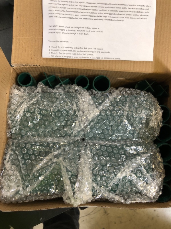 Photo 1 of 4Pack Deer Squirrel Cat Rabbit Repellent Outdoor Solar Ultrasonic Animal Repeller Waterproof Rabbit Deterrent with Flash Light Motion Sensor to Keep Dog Skunk Raccoon Rodent Coyote Out of Garden Farm