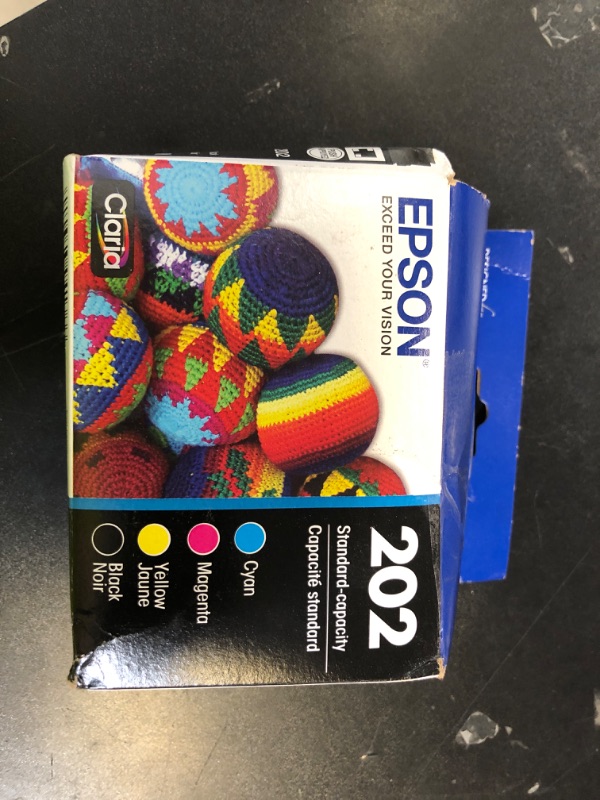 Photo 1 of EPSON 202 Claria Ink Standard Capacity Black & Color Cartridge Combo Pack (T202120-BCS) Works with WorkForce WF-2860, Expression XP-5100